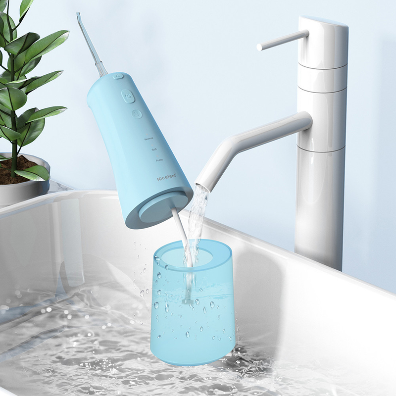 Acqua senza cordone Flosser, portatile Irrigator orale di funzione di massaggio del filo per i denti