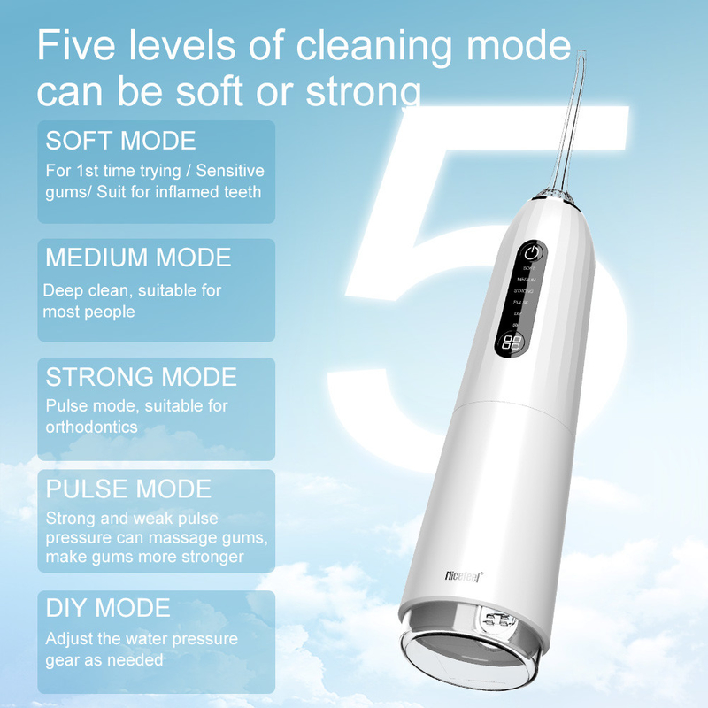 5+ acqua di pulitore orale elettrica di lavoro dei denti di Irrigator di igiene orale del getto di acqua di modi Ipx7 300ml Pik dentario Flosser
