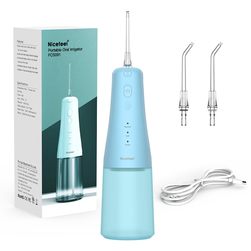Acqua senza cordone Flosser dentario Irrigator orale ricaricabile portatile