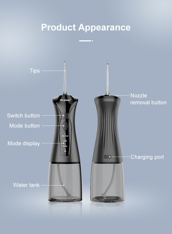 Tipo acqua senza cordone di carico Flosser di Nicefeel dell'ABS di C 4 ore velocemente che fanno pagare
