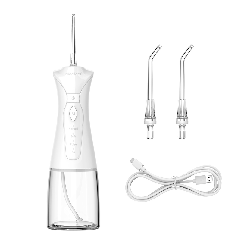 cure odontoiatriche orali portatili senza cordone di 300ml Nicefeel Irrigator con Nozzels