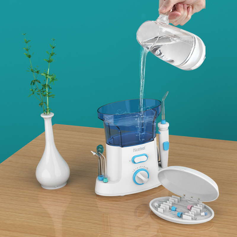 Acqua senza cordone portatile Flosser Irrigator orale di Nicefeel per la pulizia dei denti