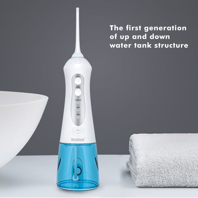 Acqua Flosser senza cordone, pulitore portatile con 3 modi, pulizia potente, 300ML serbatoio di acqua, IPX7 dei denti impermeabile