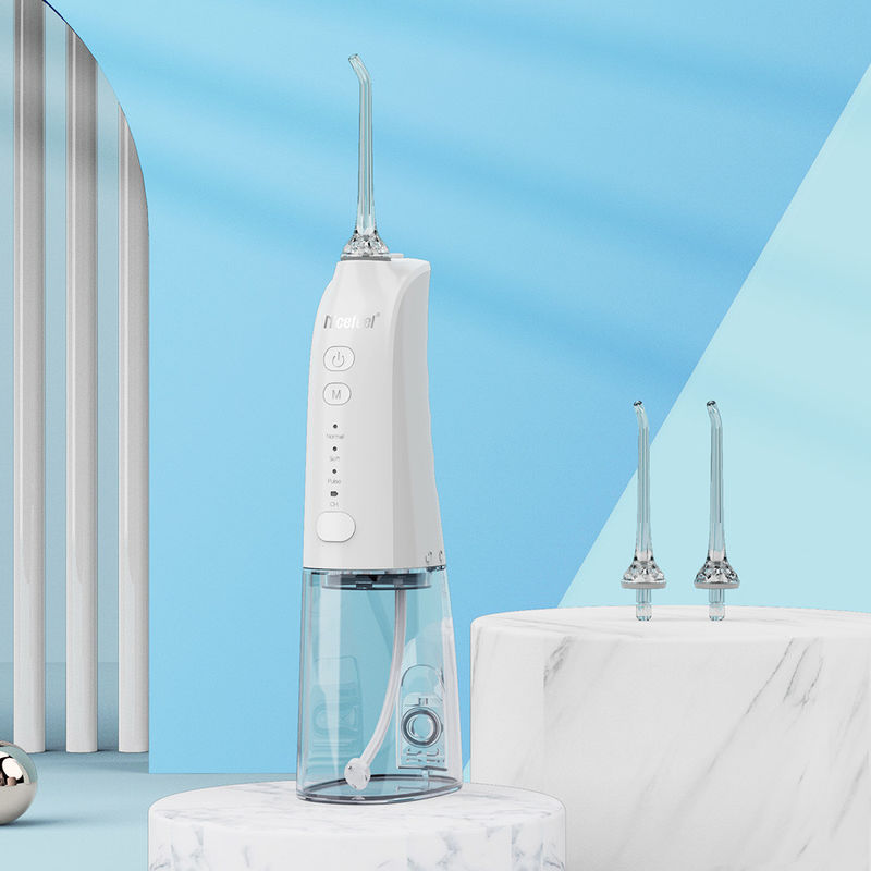 Pressione portatile 30-100psi di Flosser dell'acqua avanzata senza cordone bianca del pulitore del dente