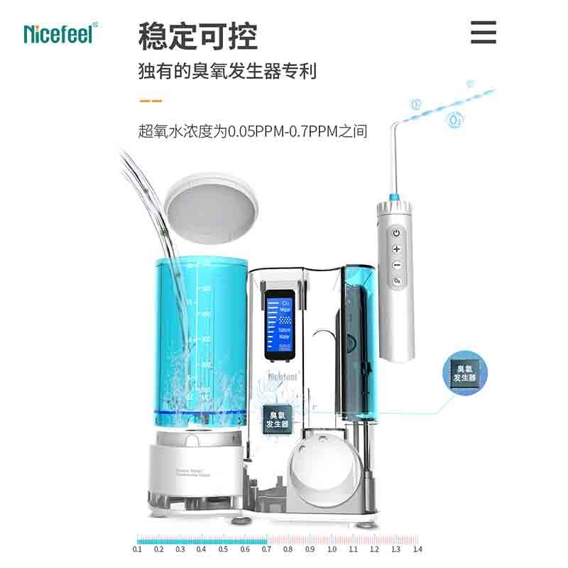 controsoffitto Nicefeel Irrigator orale del carro armato 600ml per cura orale quotidiana